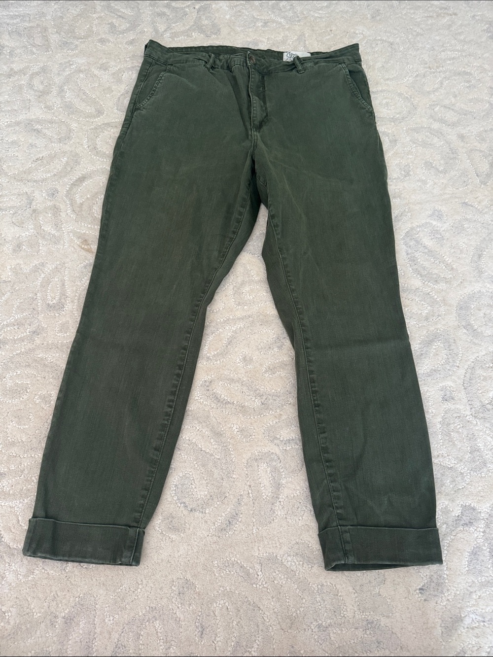 Women's Straight Leg Pants in Forest Green